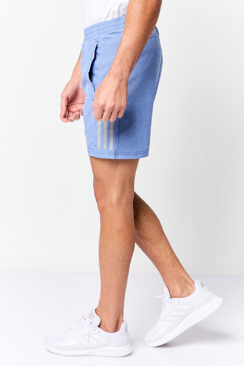 Adidas Men Regular Fit 7 Inseam Running Shorts, Blue - Image 3